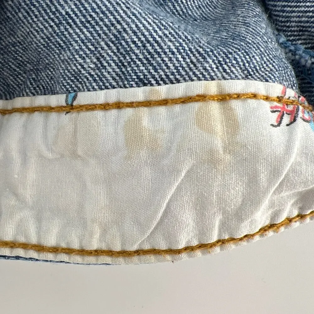 90s denim jean jacket Planet Hollywood Ft Lauderdale 1990s vintage kids medium